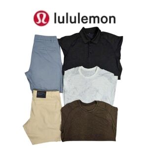 5 piece Men Lululemon Bundle Size Large / 33 A mix of Shorts Polo T-shirts